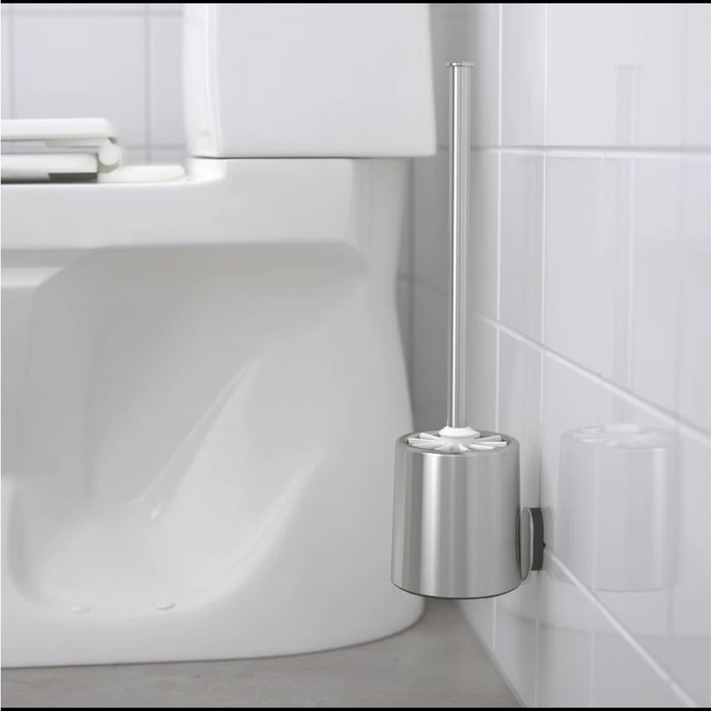 IKEA - BROGRUND Toilet Brush, Stainless Steel  403.285.38 | New